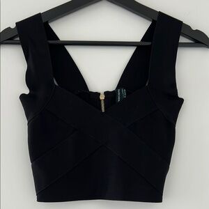 Marciano Black Cross-Strap Bandage Top Size XS